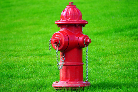 Czerwony hydrant